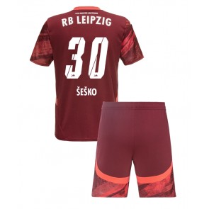 RB Leipzig Benjamin Sesko #30 Gostujuci Dres za Dječji 2024-25 Kratak Rukavima (+ kratke hlače)